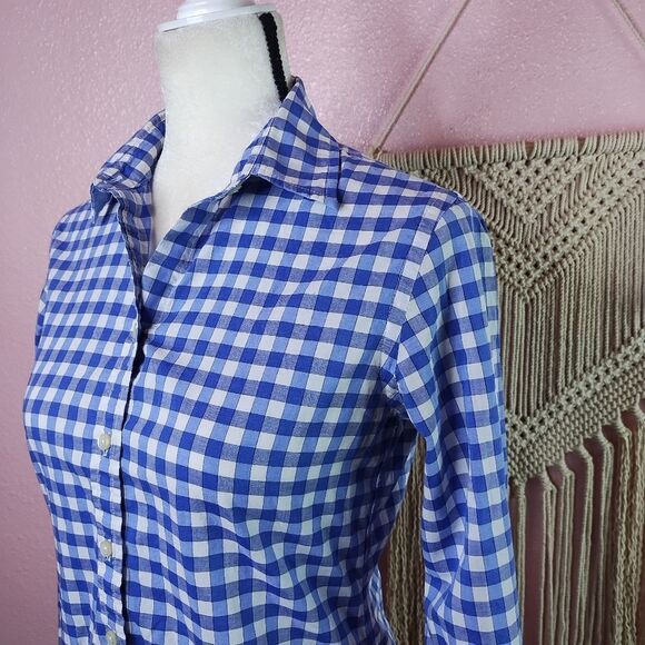 Banana Republic Gingham Button-Up Shirt XS - Picture 3 of 7
